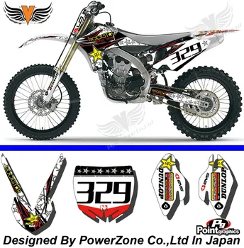 YZF 450 2010 2011 2012 2013 Team Graphics Backgrounds Decals Stickers Motor cross Motorcycle Dirt Bike MX Racing Parts RK329