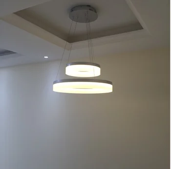 Modern round ring circular dimming LED chandelier light Dimmable hanging lamp Dimming light pendant lamp dimmable