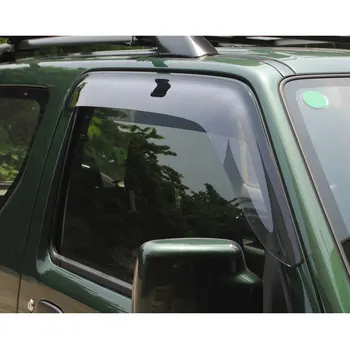 2pcs/set Front Window Deflector Vent Visor Rain Guards Shield Cover Trim For Jimny 2007-Car Styling Auto Accessories