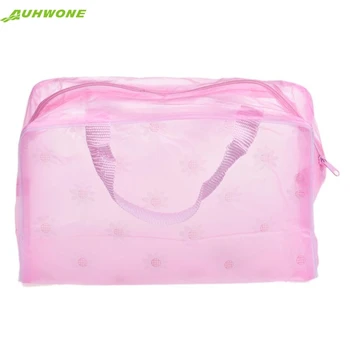 Cosmetic bag Auhwone New Portable Makeup Cosmetic Toiletry Travel Wash Toothbrush Pouch Organizer Bag drop ship Gift bea666