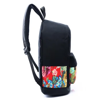Fahsion Women Printing Backpack Preppy Style Book Bags For Laptop Vintage Rucksack