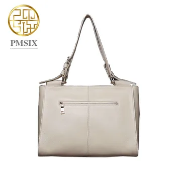 2017 New Pmsix Superior cowhide fashion Embossed women bag Genuine Leather Bag tote shoulder bag women's bag