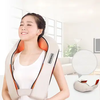 Multifunction U Shape Electrical Shiatsu Back Neck Shoulder Massager Body Infrared Kneading Massager Home Office Cars Massagem