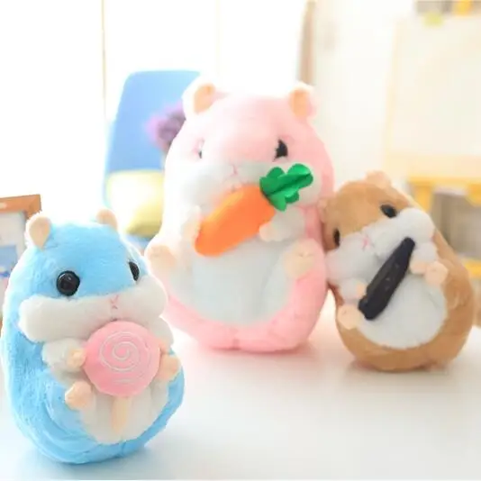 1pc 22cm Lovely Plush Hamster Toys Cute Stuffed Guinea Pig Couples Toys Children's Day Gift Kids Doll Girls' Gift