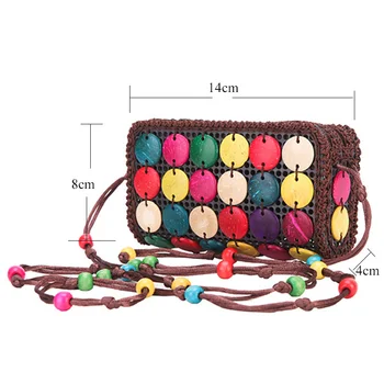 Hot Fashion Colorful Slips Design Women's Mini Messenger Bag Female small Phone Bag Casual Portable Hollow Out Women Handbag