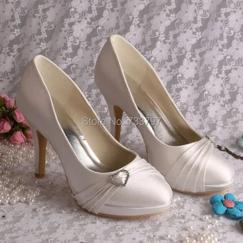 Wedopus Custom Handmade Spring Women Shoes High Heel Bridesmaid Shoes Blue Satin Dropship