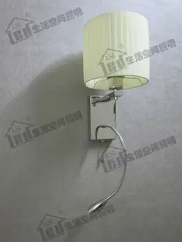 Pierce Wall Sconce/4 Stages Switch Design/Color&Shape of Fabric Shade Optional/The Lamp Can be Customized with Wall Plug