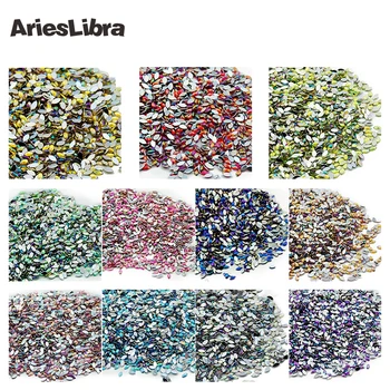 AriesLibra Wholesale 500pcs/pack 12 Colors For Choosing Horse Eye Design Accessories Nail Art Rhinestone DIY Nail Art Decoration