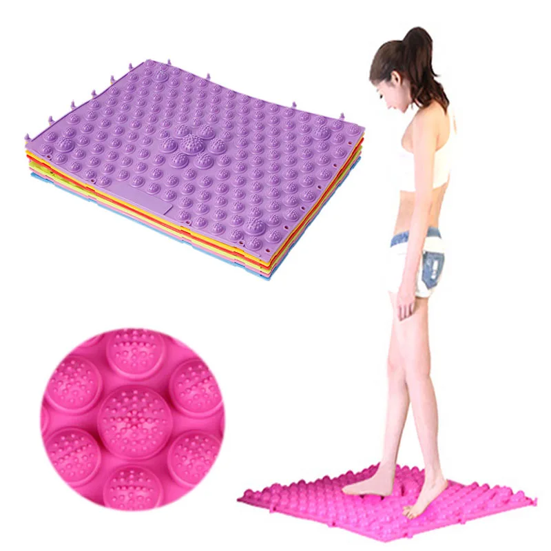 29*40cm Pebble Toe Pressure Plate Foot Massage Pad Cover Shiatsu Mat Yoga New