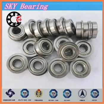 100PCS The common quality flanged bearing 3X6X2.5 mm MF63ZZ(3*6*2.5) miniature flange deep groove ball bearings