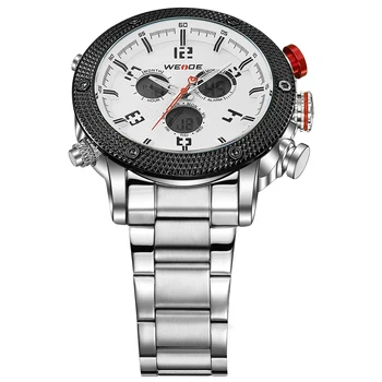 2016 Watches Men Luxury Brand Weide Full Steel Quartz Men Clock Led Digital Military Watch Sports Wristwatches Relogio Masculino