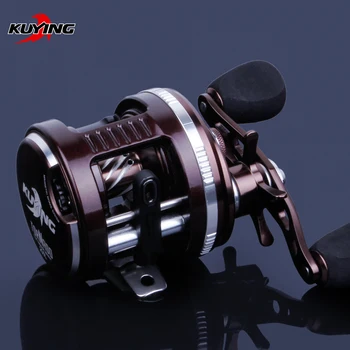KUYING Tornado Left Right Handed Lure Bait Casting Fishing Reel Vessel 5.3:1 Drum Wheel Saltwater Fish Line Coil