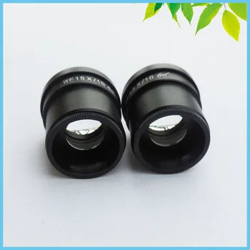 A Pair Microscope Eyepiece WF15X/16mm Hight Eyepoint Eyepiece Optical Lens for Stereo Microscope with Mounting Size 30mm