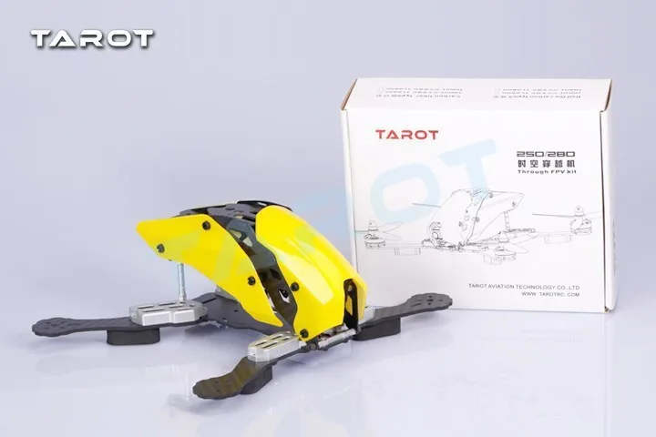 F15871 Tarot Robocat TL250c 250mm cabon Fiber Quadcopter Frame with Hood Cover for FPV