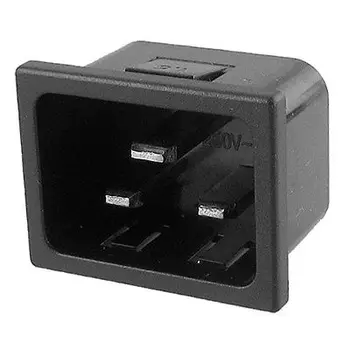 AC 250V 16A 3 Terminals IEC320 C20 Inlet Male Power Plug Socket