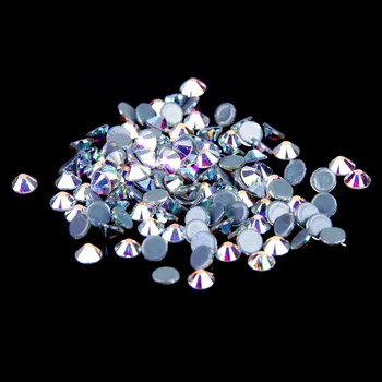 Many Colors Iron On Rhinestones ss30 288pcs Round Shape Hotfix Strass Crystal Flatback Diamond For Bridals Dress Accessories DIY
