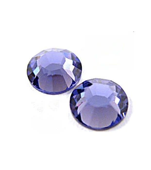 1440pc/bag SS12 3.0-3.2mm Tanzanite Purple Non HotFix FlatBack Rhinestones,Glass Glitter Glue-on Loose Nail Art Crystals Stones