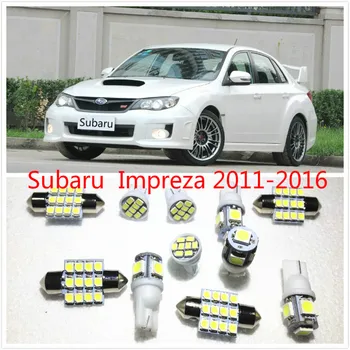 11 set White LED Lights Interior Package T10 & 31mm Map Dome For Subaru Impreza BRZ Legacy Forester 2011-2016