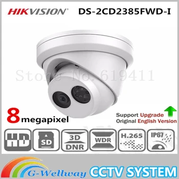 New Released HiK H.265 8MP Network Turret Camera DS-2CD2385FWD-I Original English Version HD IP Camera built-in SD card slot