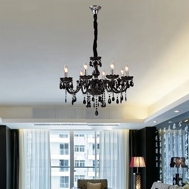 8 Lights Crystal Pendant Light Modern Indoor Lighting Hanging Lamp Guarantee Lustres Luminaire Fixtures VALLKIN
