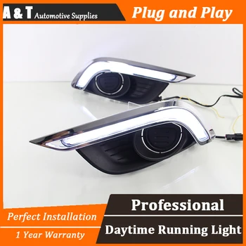 A&T car styling For Chevrolet AVEO LED DRL For AVEO led fog lamps daytime running light High brightness guide LED DRL