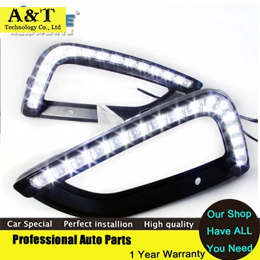 A&T car styling 2013-For Hyundai ix35 led Daytime Running Light Fog light IX35 LED DRL Car Accessories