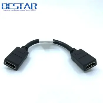100pieces/lot) HDMI Type A Female to HDMI female HDMI A Type Extension Cable 20cm 0.2m For Ethernet & 3D &2k*4k 1.4v ,By DHL