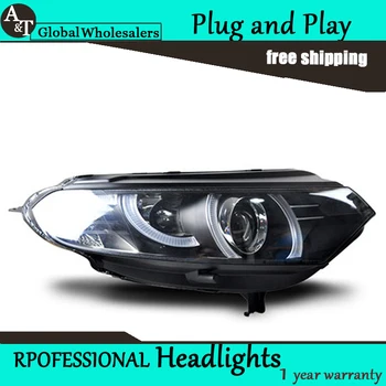 A&T Car Styling for Ford Ecosport Headlights Sonar LED Headlight DRL Lens Double Beam H7 HID Xenon bi xenon lens