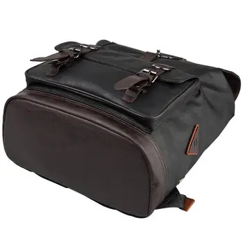 UIYI Brand Design Men Travel Backpack PU Leather Casual Laptop Rucksack Women College School Bag For Teenagers Mochila 150005