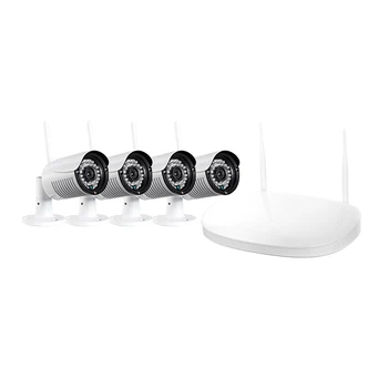 IPCC 4CH CCTV System Wireless 720P NVR 4PCS 1.3MP IR Outdoor P2P Wifi CCTV Security Camera System Surveillance Kit 1TB HDD