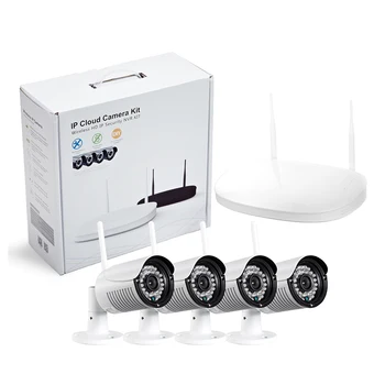 IPCC 4CH CCTV System Wireless 720P NVR 4PCS 1.3MP IR Outdoor P2P Wifi CCTV Security Camera System Surveillance Kit 1TB HDD