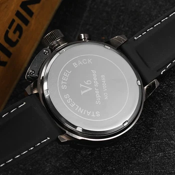 V6 Top Luxury Brand Mens Watches Casual Rubber Watch Military Sport Men's Watch Clock Male Designer Quartz Watch reloj hombre