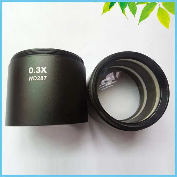 0.3X WD287 Auxiliary Lens Objective Lens For Stereo Microscope Parts Accessories