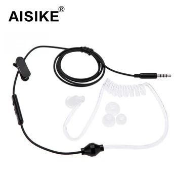 Spring Earphone Stereo 3.5mm Anti Radiation Earphones Game Music Air Spring Duct Headset For IPhone Samsung