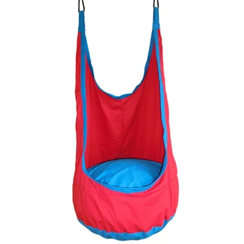 1 Pc Red Pod Swing Baby Swing Children Hammock Kids Swing Chair Indoor Outdoor Hanging Chair