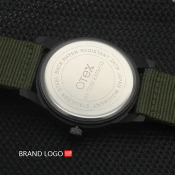 OTEX fashion canvas sports big dial watches men burst models military quartz watch.