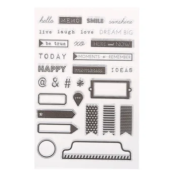 18 Styles Transparent Clear Stamp DIY Silicone Seals Scrapbooking/Card Making/Photo Album Decoration Supplies