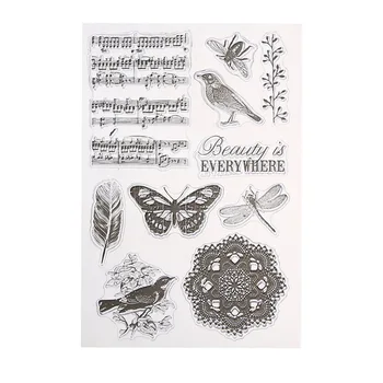 18 Styles Transparent Clear Stamp DIY Silicone Seals Scrapbooking/Card Making/Photo Album Decoration Supplies