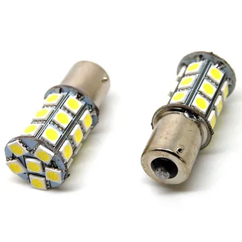 2X 1156 1003 BA15S P21W 27 SMD 5050 12V 24V Interior LED Bulbs RV Car Boat Canbus RED