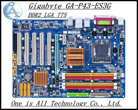 Original All solid state motherboard for Gigabyte GA-P43-ES3G DDR2 LGA 775 P43-ES3G
