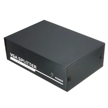 Mini Portable High Resolution New 150MHz 2 Port Monitor Switch VGA SVGA Video Splitter Box Adapter USB Powered For LCD TV PC