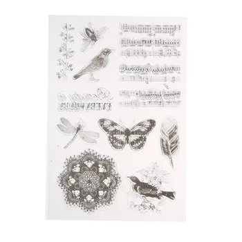 Romantic Vintage Transparent Rubber Clear Stamp DIY Silicone Seals Scrapbooking Card Sheet Craft Unique Clear Stamp