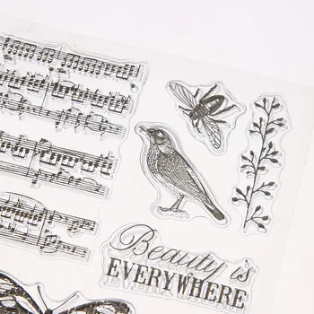 Romantic Vintage Transparent Rubber Clear Stamp DIY Silicone Seals Scrapbooking Card Sheet Craft Unique Clear Stamp