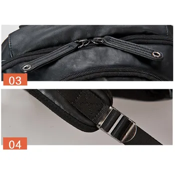 UIYI Men PU Leather 14 Inch Laptop Backpack Travel Bags Rucksack Qaulity Large Capacity Women School Teenagers Backpacks 140029