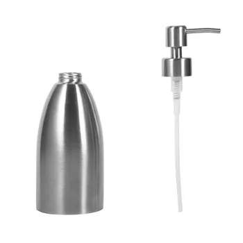 New 500ml Stainless Steel Soap Dispenser Kitchen Sink Faucet Bathroom Shampoo Box Soap Container
