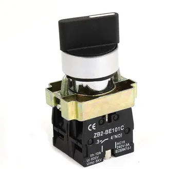 UXCELL Material Ac 250V 3A On Off On Dpst Rotary Selector Latching Knob Switch metal | plastic,