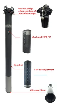 Sales FCFB FW carbon handlebar black grey kit MTB mountain rise handlebar + alu stem + seatpost road bike