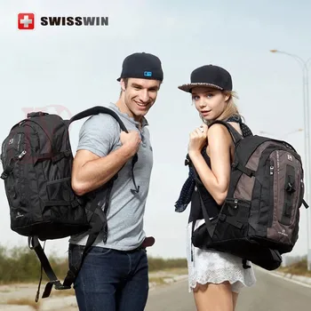 Swisswin Men Travel Backpack SWE9972 32L Large Capacity Backpack Male Swissgear 15.6 Computer Backpack For Business Carry On Bag