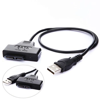 High Speed USB 2.0 To SATA 7+6 Pin 13 Pin Data Cable Adapter Cable For PC Laptop Hard Drive HDD DVD CD Rom Fast Converter Cable