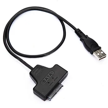 High Speed USB 2.0 To SATA 7+6 Pin 13 Pin Data Cable Adapter Cable For PC Laptop Hard Drive HDD DVD CD Rom Fast Converter Cable